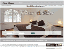 Tablet Screenshot of hotelplazalondres77.com